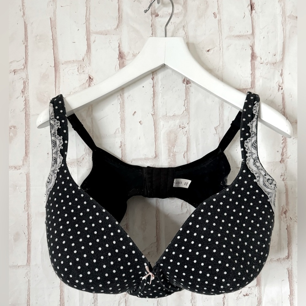 Cacique Full Coverage Polka Dot Underwire Bra